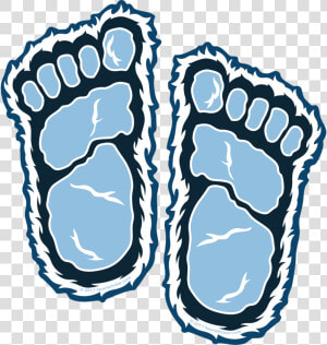 Footprints Clipart Yeti   Yeti Footprint Clipart  HD Png Download