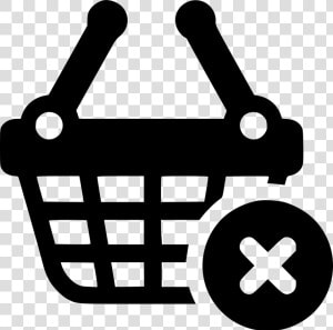 Basket Shopping Erase Delete Shopping Empty  HD Png Download