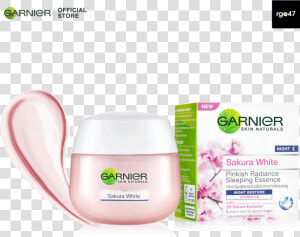 Garnier Sakura White Pinkish Radiance Sleeping Nig   Garnier Sakura White Pinkish Radiance Moisturizing  HD Png Download