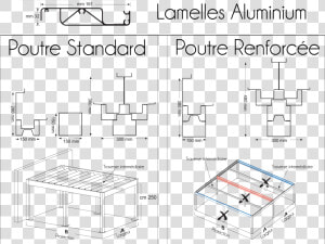 Dimension Poteau Pergolas Bioclimatique  HD Png Download