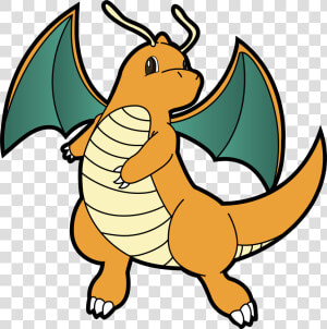 Download Vector Freeuse Stock Clipart At Getdrawings   Pokemon Dragonite Hd  HD Png Download