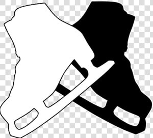 Ice Skating Ice Skates Figure Skating Ice Hockey   Clip Art Figure Skating  HD Png Download