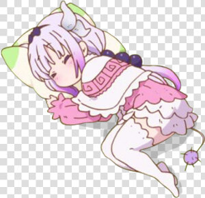 Sticker Kanna Maid Dragon Kikoojap Sleep Dodo Bb Bebe   Dragon Maid Kanna Sleep  HD Png Download