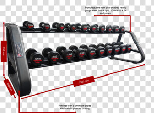 Titanium Usa Goliath Series Pro Style Dumbbell Rack  HD Png Download