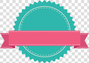 Green Badge With Pink Ribbon Banner With Fold Wedge   Pink Ribbon Vector Png  Transparent Png