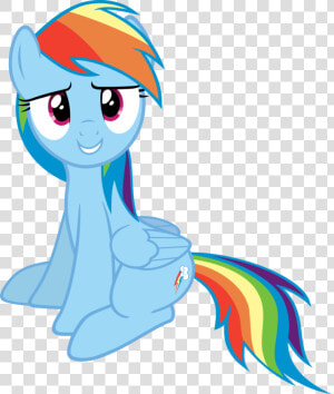 Slb94  Cute  Rainbow Dash  Safe  Simple Background    My Little Pony Rainbow Dash Sitting  HD Png Download