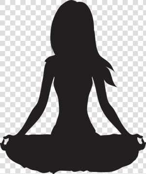 Free Meditating Buddha Silhouette Clipart  HD Png Download