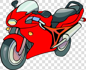 Motorcycle  Bike  Red  Motorbike  Motor  Power  Engine   Clipart Of Motorcycle  HD Png Download