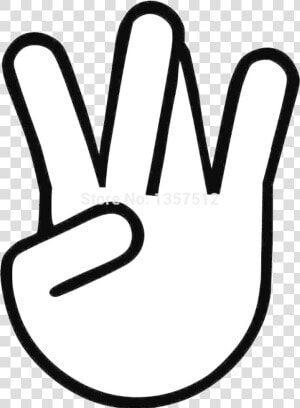 Middle Finger Black Emoji Transparent Png   West Side Hand Transparent  Png Download