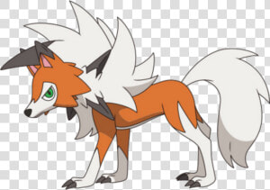 Draw Lycanroc Dusk Form  HD Png Download