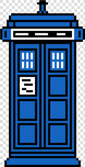 Transparent Tardis Png   Tardis Pixel Art Png  Png Download