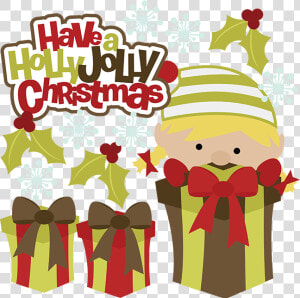 Transparent Cute Christmas Png   Holly Jolly Christmas Clipart  Png Download