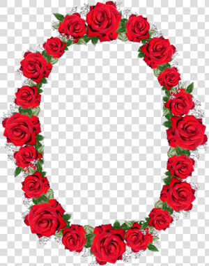 Frame  Border  Red  Roses  Floral   Red Rose Frame Png  Transparent Png