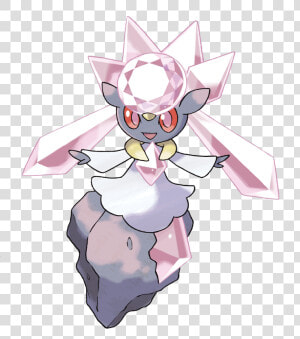 Pokémon X Y 3ds Diancie Mythical   Diancie Pokemon Go  HD Png Download