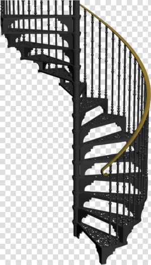 Go To Image   Black Spiral Staircase  HD Png Download