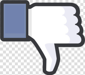 Facebook Thumbs Down Icon Black Outline   Symbol Thumbs Down Facebook  HD Png Download