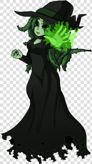 Creepy Witch Png Download Image   Cartoon Witch Casting A Spell  Transparent Png