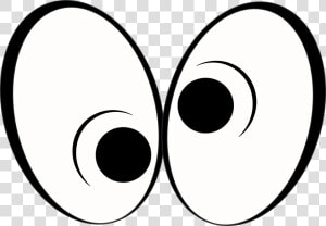 Transparent Eyes Clipart Black And White   Crazy Cartoon Eyes Transparent  HD Png Download