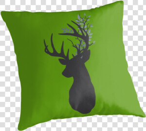 Stag Silhouette Png   Cushion  Transparent Png