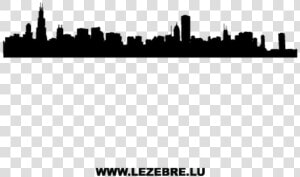 Transparent Chicago Skyline Silhouette Png   Silhouette Transparent Chicago Skyline  Png Download