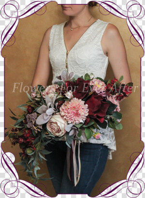 Transparent Wedding Flowers Png   Burgundy And Navy Bridal Bouquet  Png Download