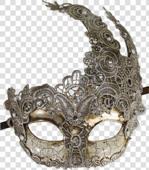 Vintage Gray Lace Carnival Mask   Masque  HD Png Download