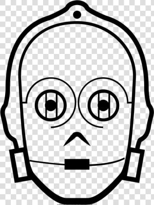 C 3po Coloring Page  HD Png Download