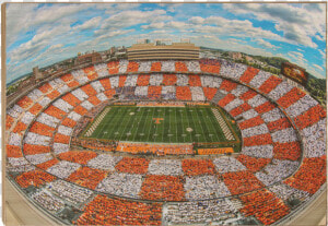 Aerial Fisheye Checkerboard Neyland   Neyland Stadium  HD Png Download