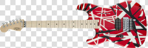 Evh Striped Series Lh R b w  Maple Fingerboard  Red    Evh Striped Series Lh  HD Png Download