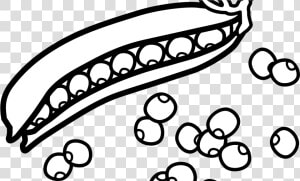 Peas Cliparts   Peas Black And White  HD Png Download