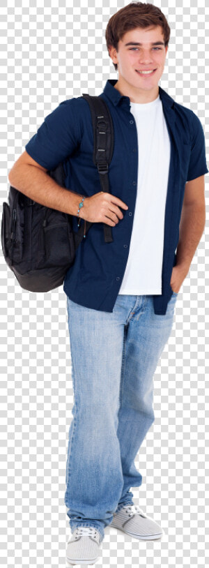 Teen Boy Png   Teenage Boy Going To School  Transparent Png