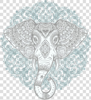 Elephant Mandala   Png Download   Elephant Mandala  Transparent Png