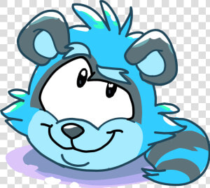 Transparent Raccoon Png   Club Penguin Blue Raccoon Puffle  Png Download