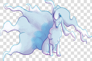 Alolan Ninetales Drawing Png  Transparent Png