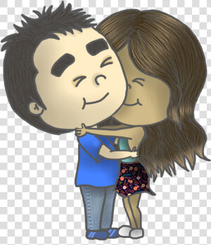 Transparent Hugging Clipart   Happy Hug Couple Pic Cartoon  HD Png Download