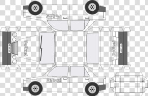 Arts And Crafts Sheet  Police Car  Paper  Model   Police Car Paper Craft  HD Png Download