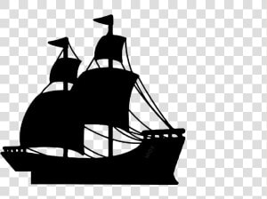 Pirate Png Transparent Images   Simple Pirate Ship Silhouette  Png Download