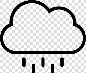 Rain Cloud Stroke Weather Symbol   Rain Cloud Symbol Pdf  HD Png Download