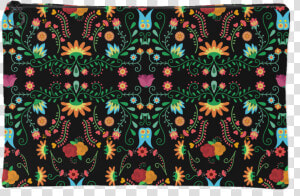 Mexican Flower Pattern Accessory Pouch   Coin Purse  HD Png Download