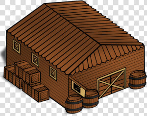 Hut shed log Cabin   Warehouse Clip Art  HD Png Download