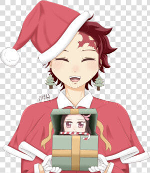 Demon Slayer Christmas my First Homework For Phos   Nezuko Christmas  HD Png Download