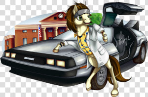 Hengebellika  Back To The Future  Car  Crossover  Delorean    Cartoon  HD Png Download