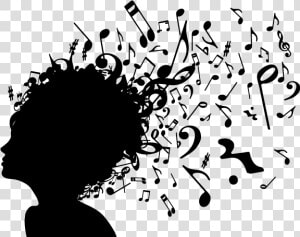 Musical Note Musical Theatre Silhouette Lyrics   Development Of Music  HD Png Download