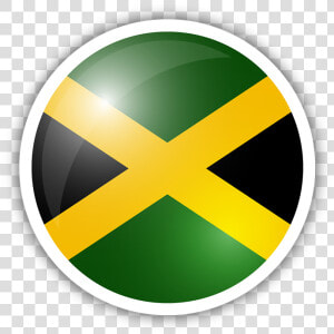 Jamaica Flag Circle Sticker Clipart   Png Download   Jamaica Flag In A Circle  Transparent Png