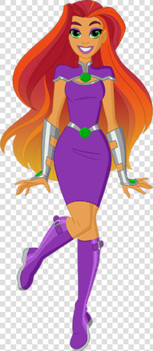 Dc Super Hero Girls Starfire Title Dc Super   Starfire Dc Super Hero Girls  HD Png Download