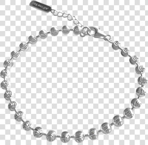 Silver Bead Bracelet Moon Crescent Class Lazyload  HD Png Download