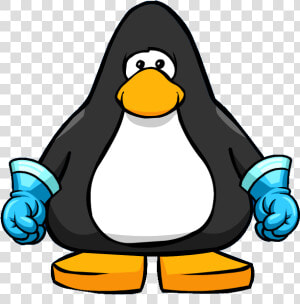 Freezing Super Gloves From A Player Card   Penguin With Santa Hat  HD Png Download