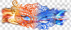 Fire  amp  Ice Ball Denver   Fire And Ice Masquerade Mask  HD Png Download