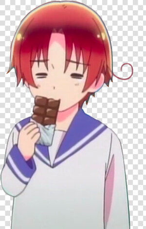 “transparent Sad Italy Eating Some Chocolate ”   Italy Eating Chocolate  HD Png Download