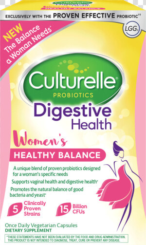 Culturelle® Digestive Health Women S Healthy Balance   Culturelle Women  HD Png Download